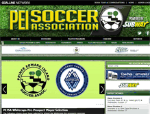 Tablet Screenshot of peisoccer.com